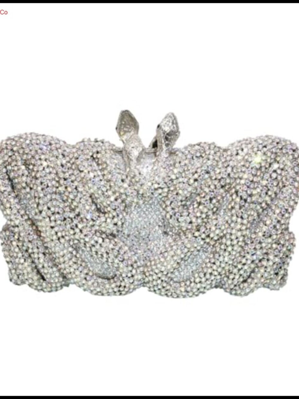 Snake Design Crystal Clutch Rhinestone Evening Bag Faux PU Leather